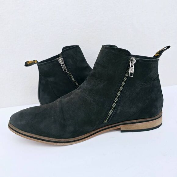 Superdry Chukka Men's Zipper Boots Suede Gray 11 - Picture 3 of 10